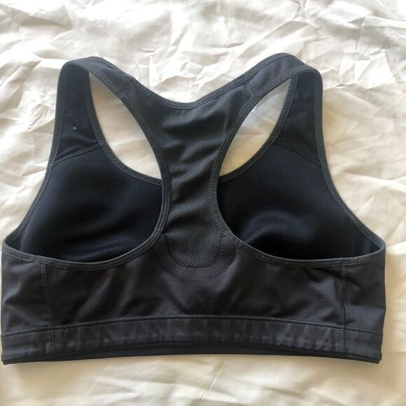Nike Gray Racerback Sports Bra S - Picture 3 of 4